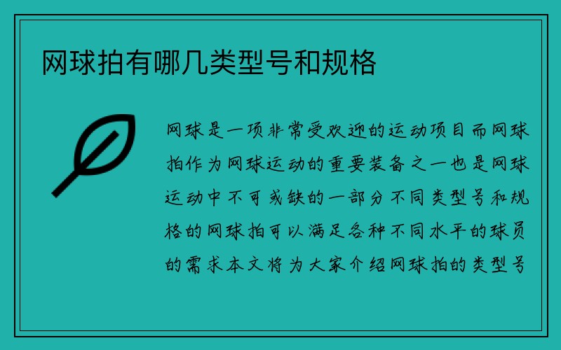 网球拍有哪几类型号和规格